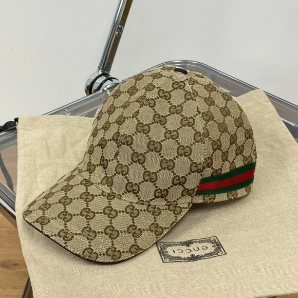 Gucci GG Monogram Canvas Baseball Hat Unisex Baseball Cap - Picture 6 of 6